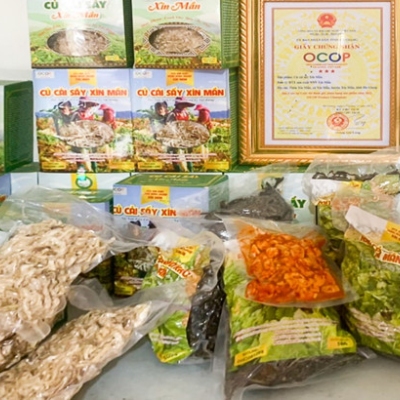 Củ cải sấy, củ cải muối Xín Mần: Thương hiệu nông sản OCOP 3* của Xí Mần - Hà Giang